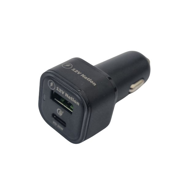 QC3 + C-Type Car Charger (Cigarette Socket Charger)