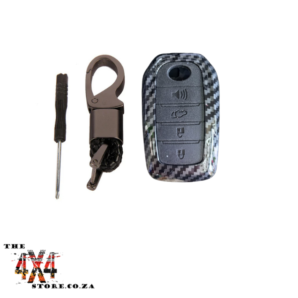 Toyota A - Style Key Cover  4 Button Carbon Fibre