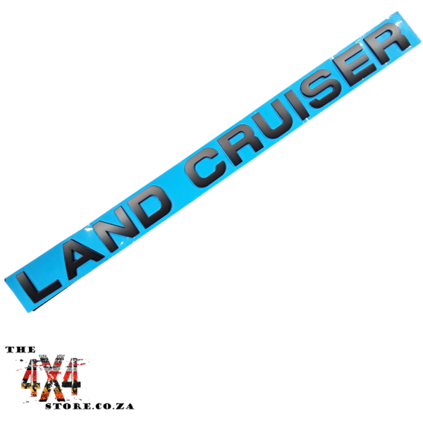 Toyota Land Cruiser Bonnet Lettering Matt Black