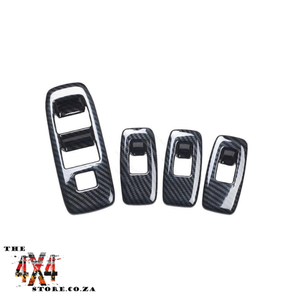 Ford Ranger (2012-2022) Door Window Lift Panel Trim Carbon Fiber (look a like) -