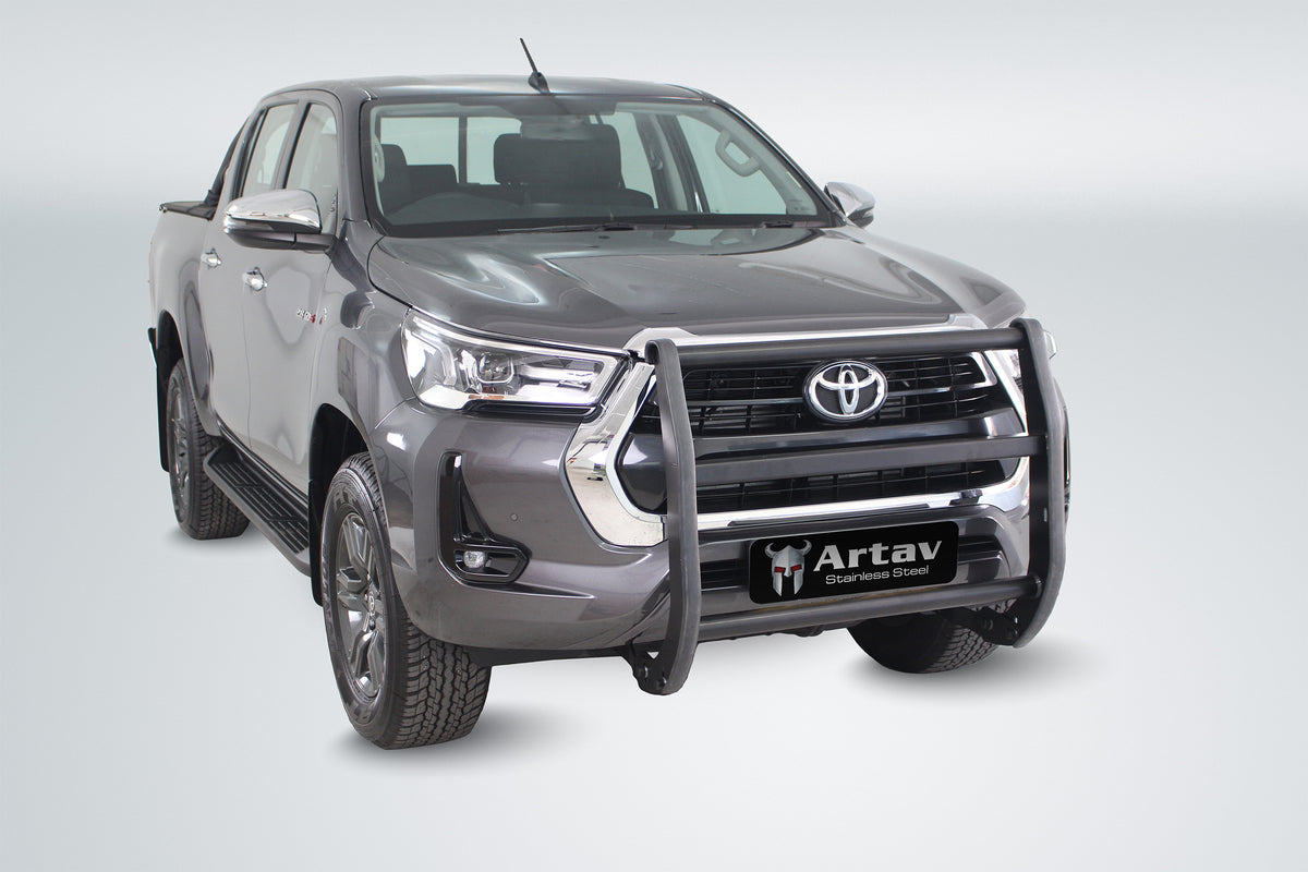 Toyota Hilux &amp; Fortuner Bull Bar Black (Push Bar) ( Police Bar) 2020+ BS-90047