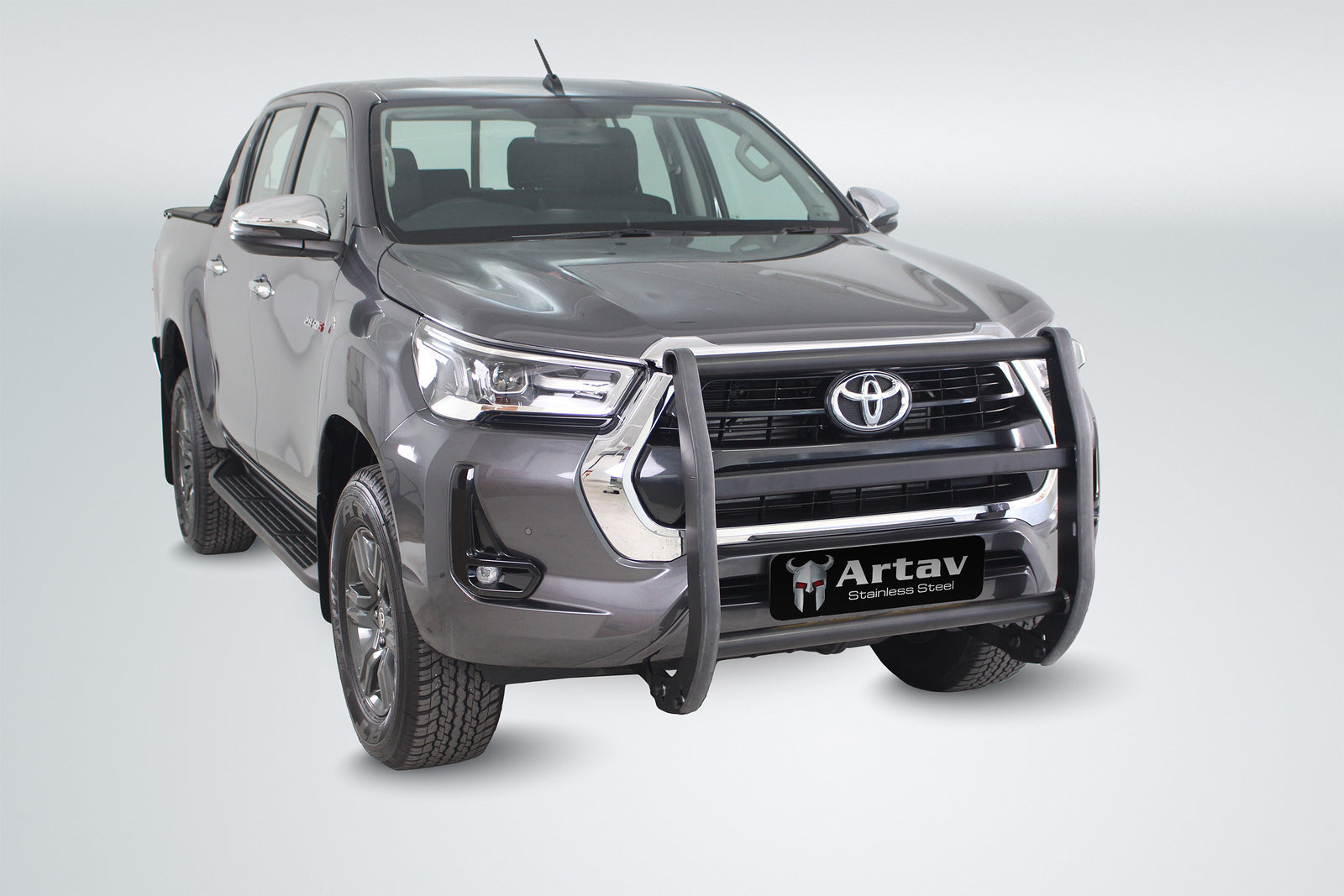 Toyota Hilux & Fortuner Bull Bar Black (Push Bar) ( Police Bar) 2020+ BS-90047