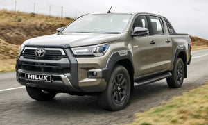 Toyota Hilux RS Legend 21+ Fender Flares with grey and bumper insert.