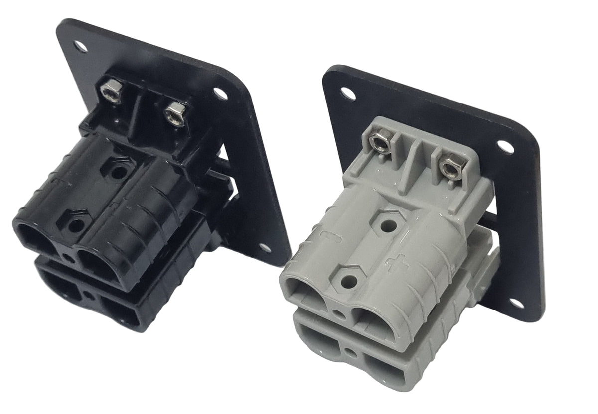 Dual 50A Brad Harrison Panel Connector with 2 Brad Harrison Plugs