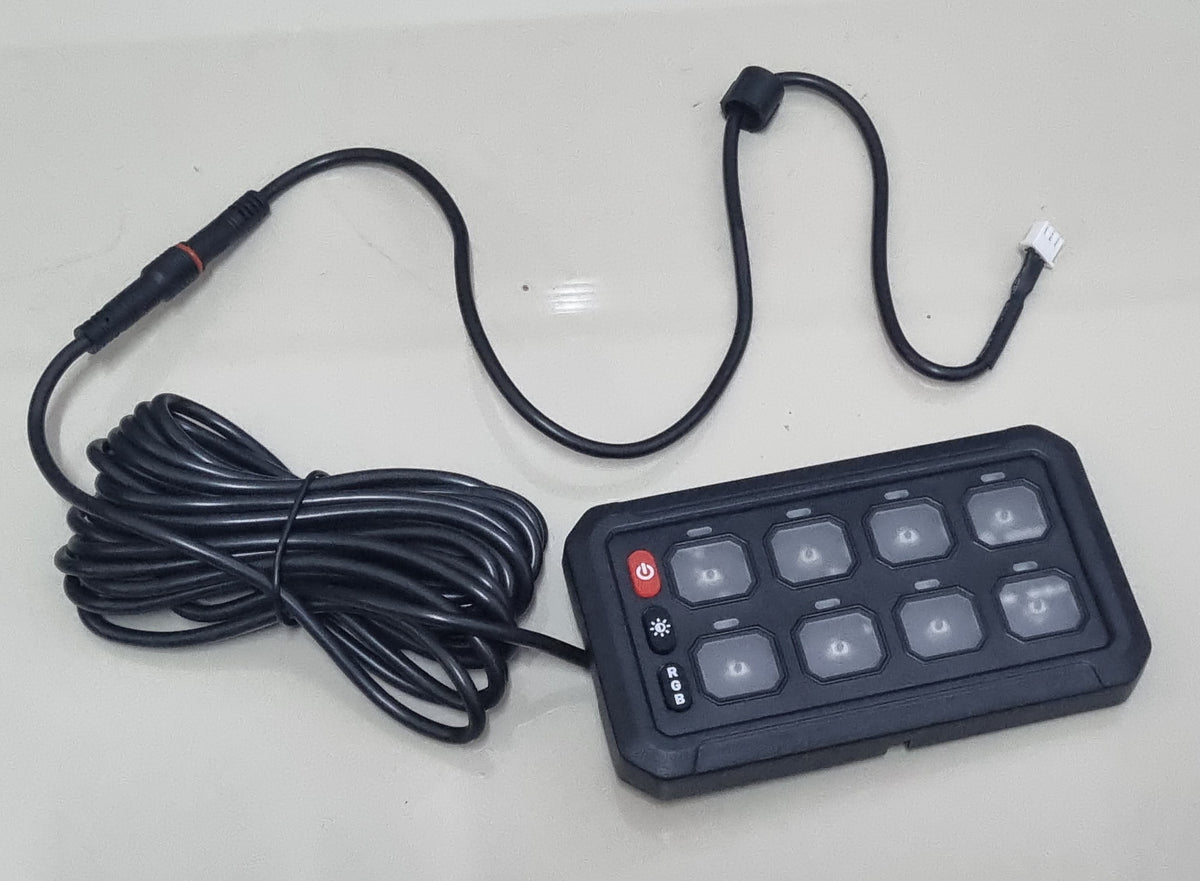 8 Gang Switch Panel - WIRED