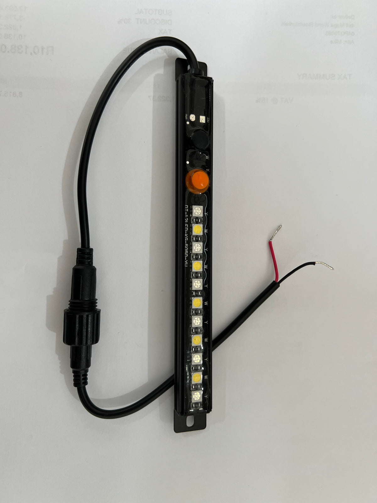 15cm Dual Colour LED Light - White / Amber