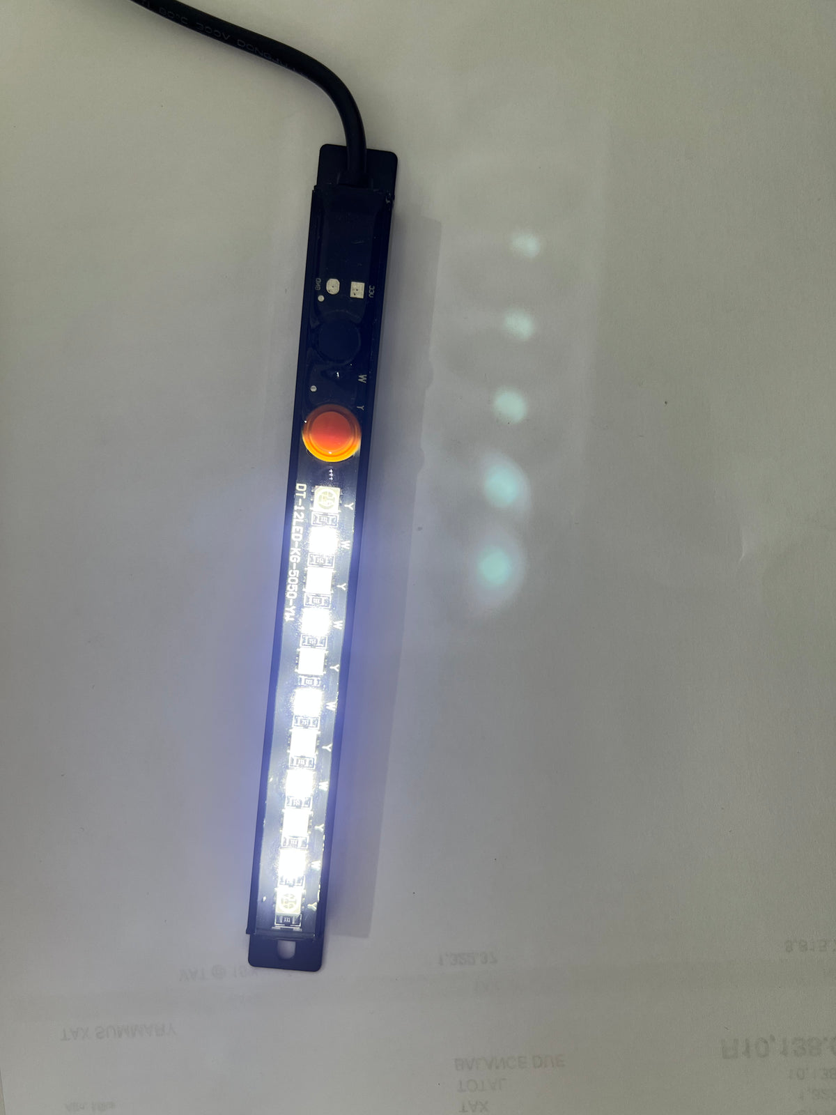 15cm Dual Colour LED Light - White / Amber