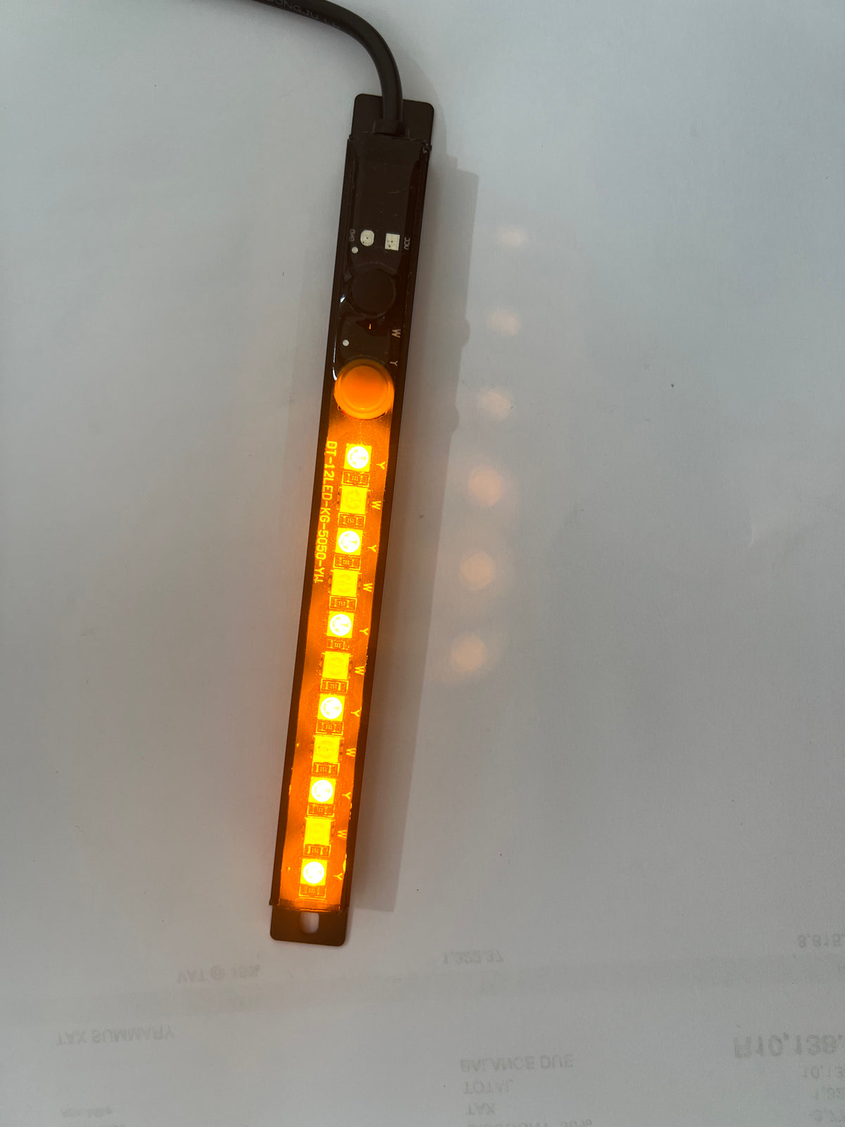15cm Dual Colour LED Light - White / Amber