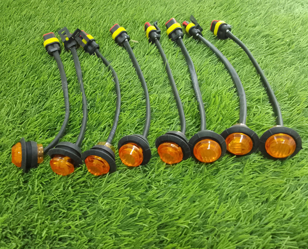 Universal Marker light wire set with 8 LED Lights and turn signal switch