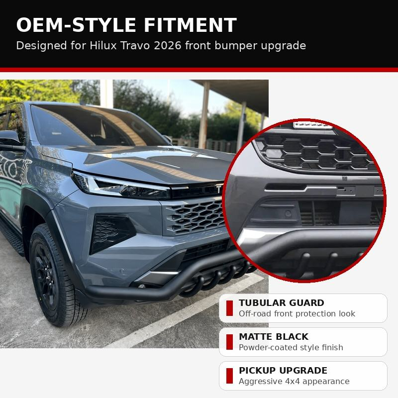 Toyota Hilux GD6 TRAVO 2026+ Bumper Skirt