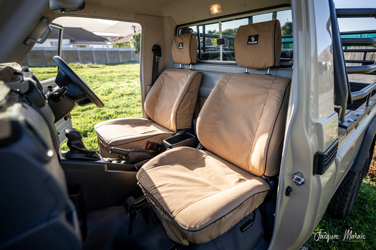 Tougher Seat Cover Land Cruiser 70 Series Double Cab (Two front seats &amp; rear bench)