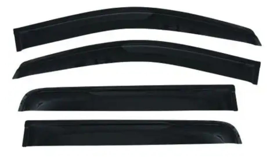 Nissan Navara D23  Weather Guards (2016+)Double Cab Gloss black