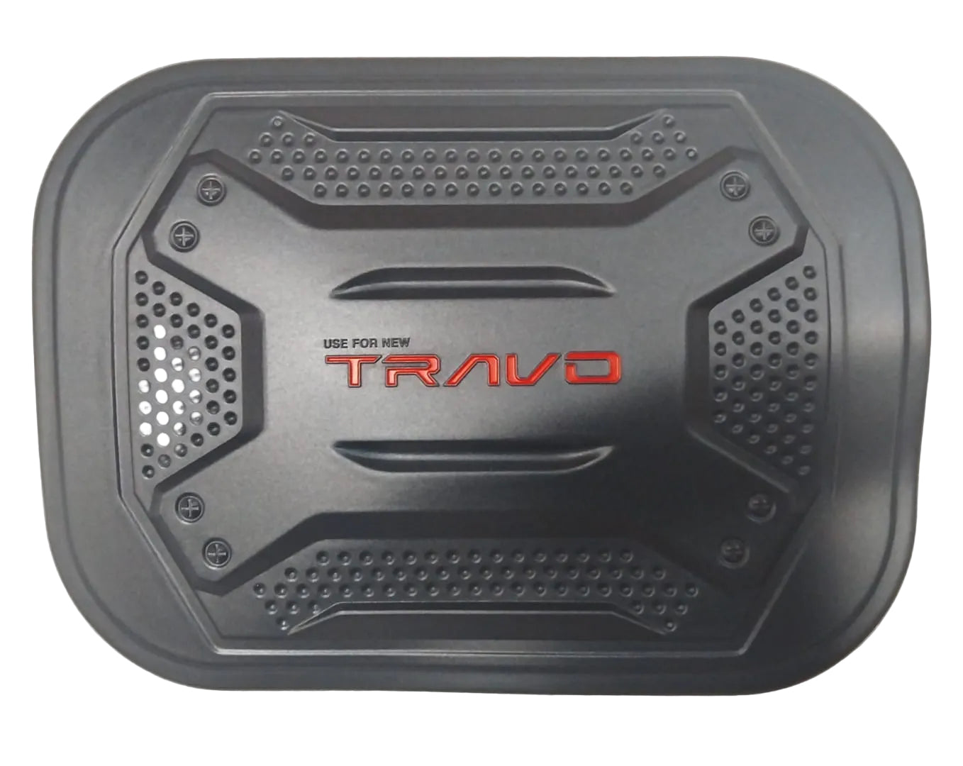 Toyota Travo 2026+ Fuel Tank Cover Matt Black Travo name red