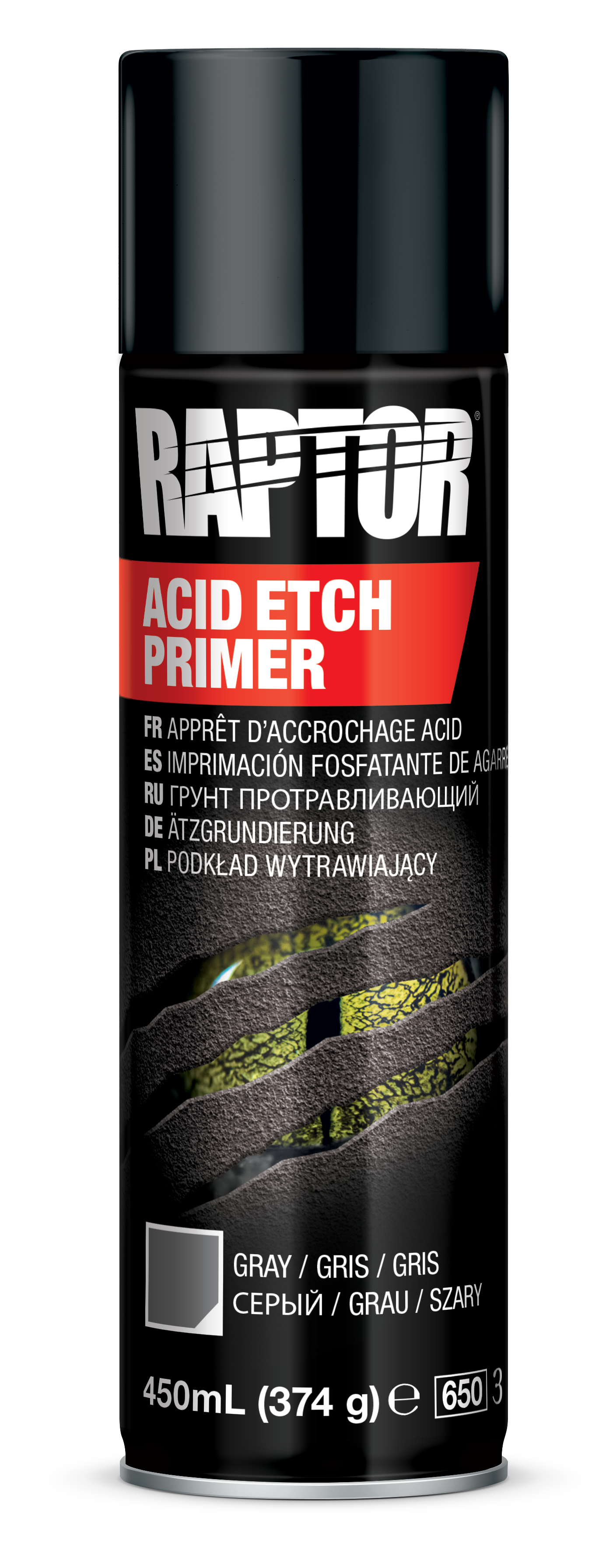 Raptor Acid Etch Primer 450ml Color: Grey