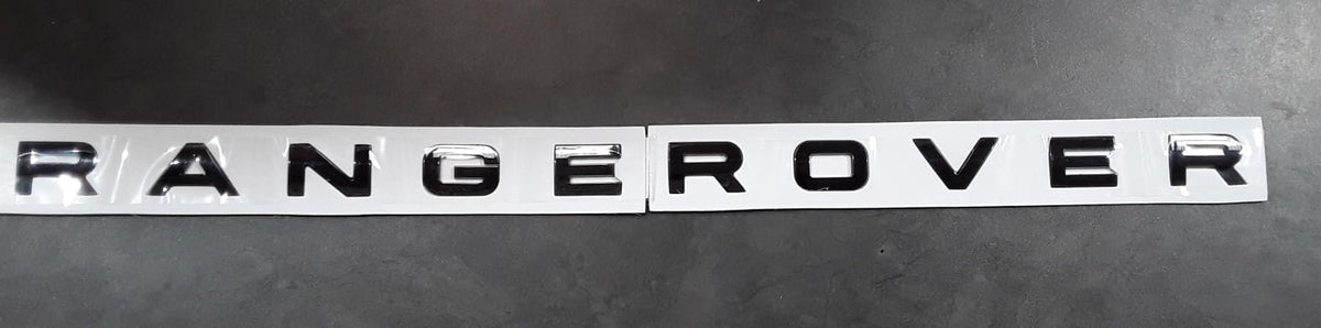 Range Rover Bonnet Lettering Black
