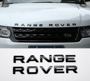 Range Rover Bonnet Lettering
