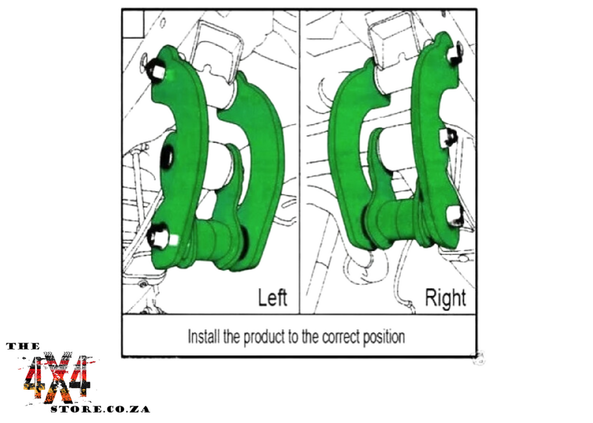 Toyota Hilux Vigo (2005 - 2015) 2&quot; Blue Comfort Shackle