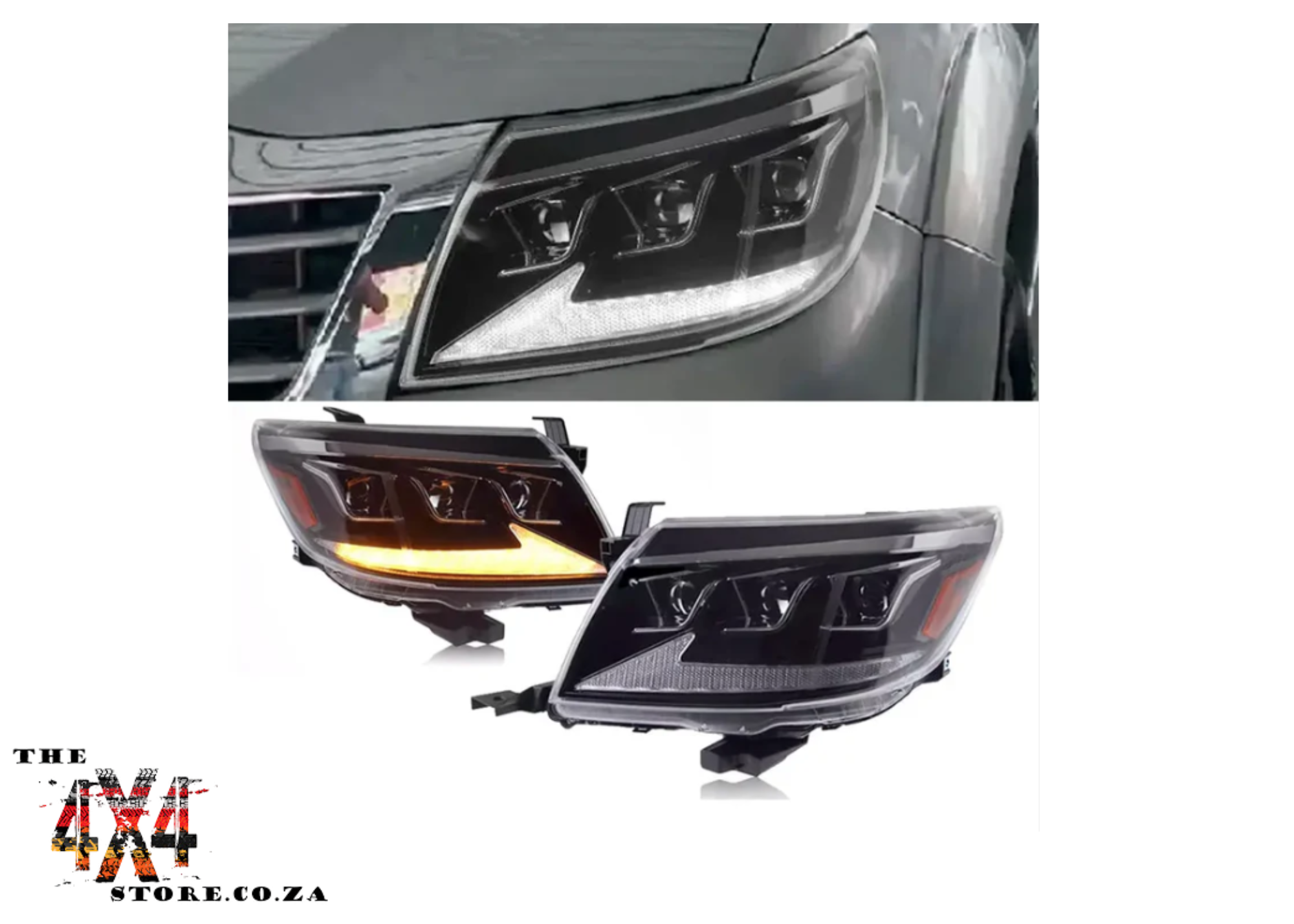 Toyota Hilux Vigo Champ (2012-2015) LED Headlights (Bugatti Style)