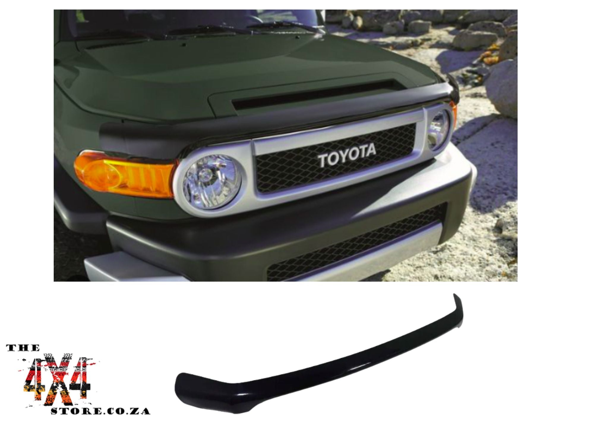 Toyota FJ Cruiser Bonnet Guard Gloss Black