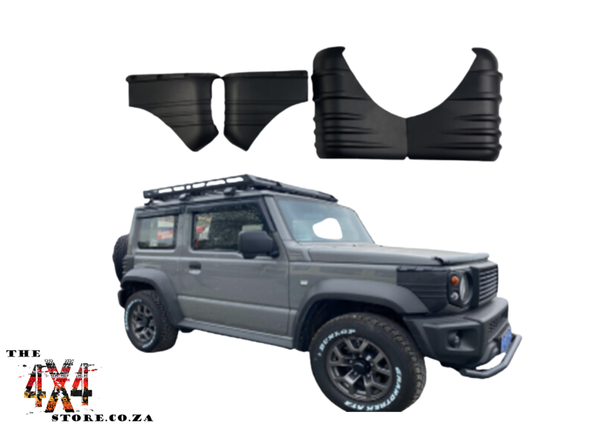 Suzuki Jimny Gen 4 Side Fender Covers — Matt Black