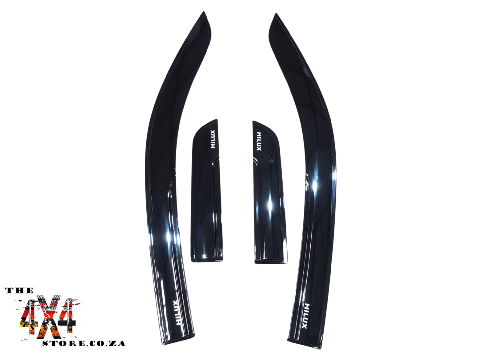 Toyota Hilux GD6 (2016-2024) Weather Guards (Extra Cab) Gloss Black