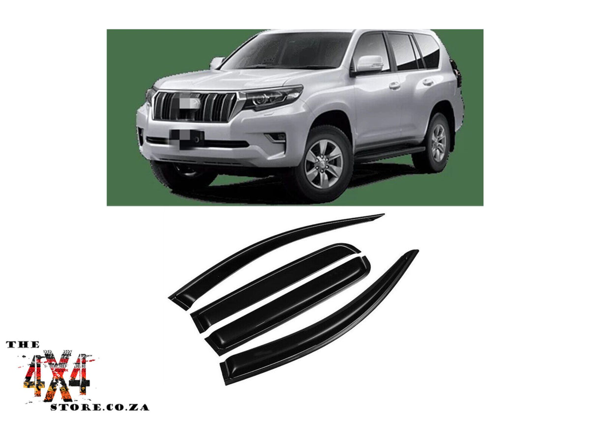 Toyota Prado 150 (2018 -2024) Weather Guards Double Cab  Gloss Black