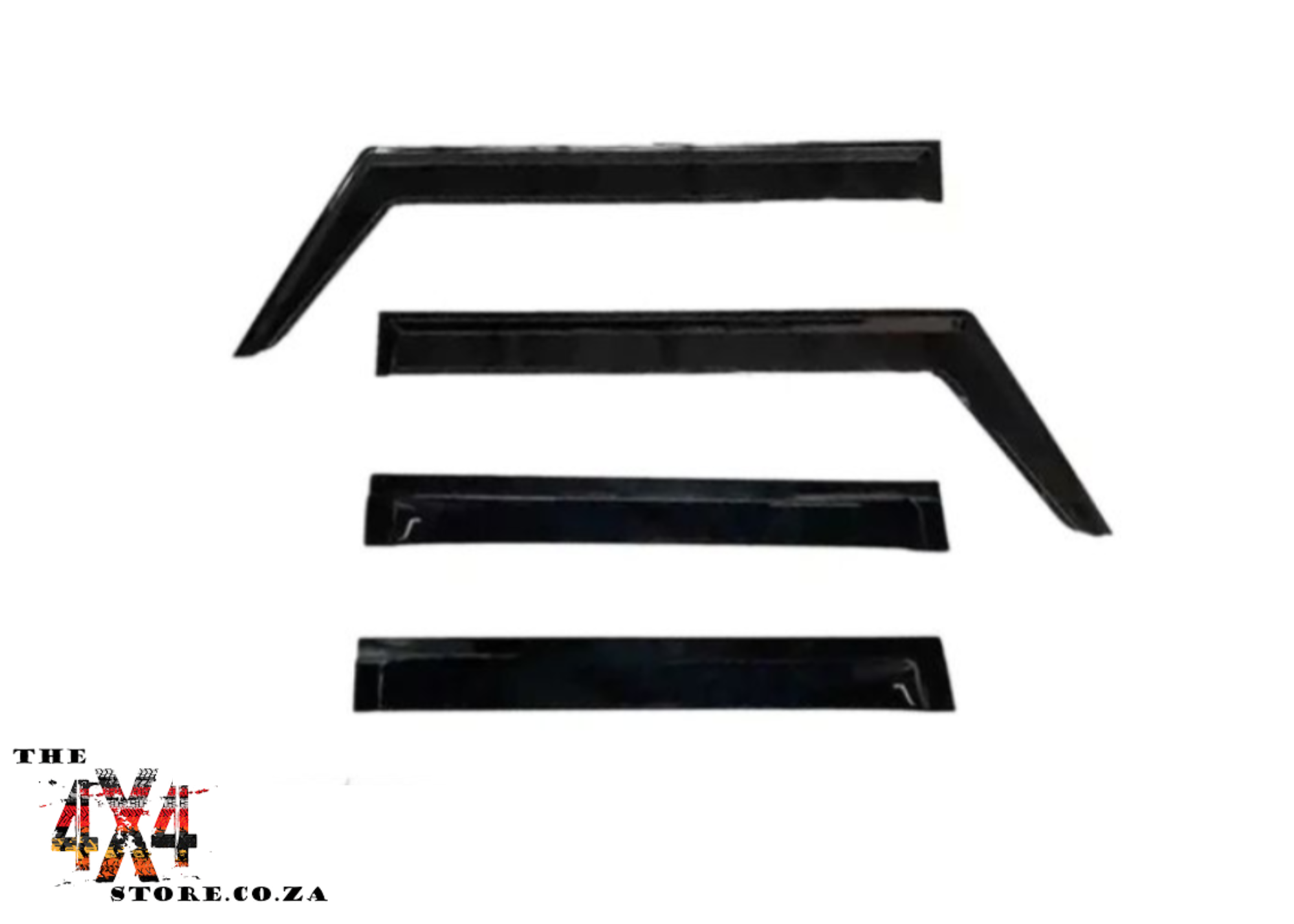 Suzuki Jimny Gen 4 3-Door Square Weather Guards — Gloss Black