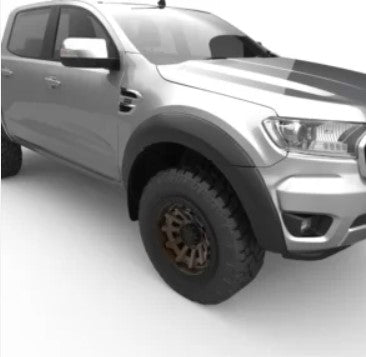 Ford Ranger (2016 - 2020) V1  Smooth Fender Flares Without Sensor Holes