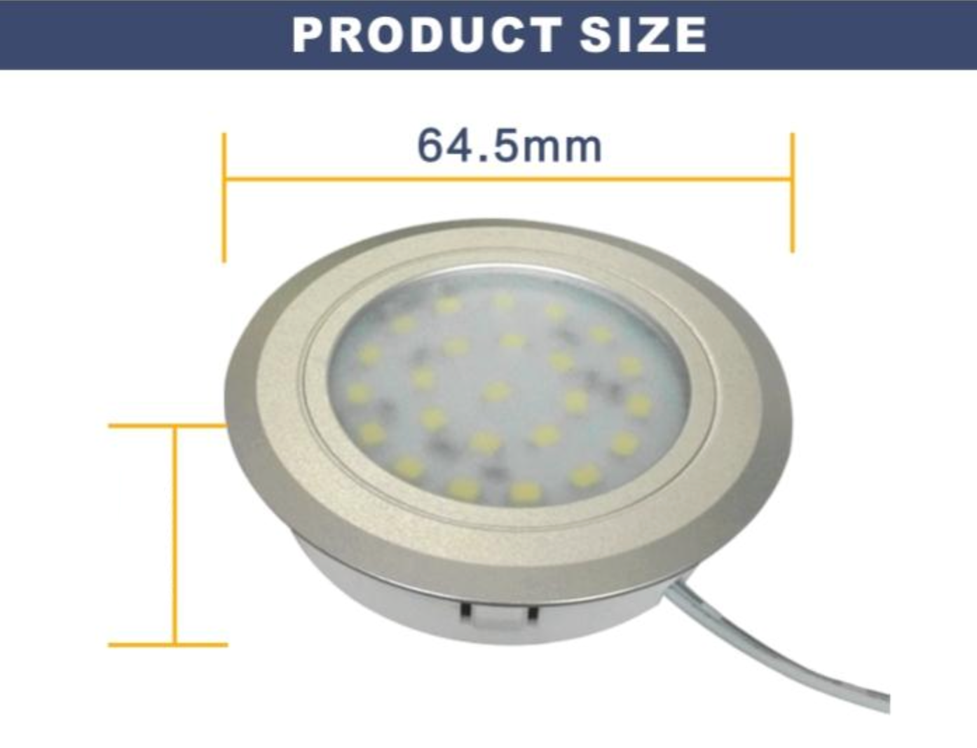 2W Flush Mount Cool White LED Light 12V