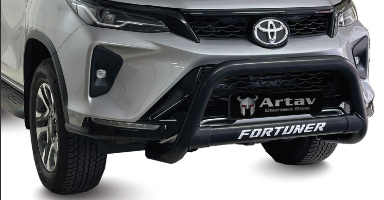 Toyota Fortuner Facelift Nudge Bar Fits all models &amp; VX ModeL Black 2023+ BS-80035