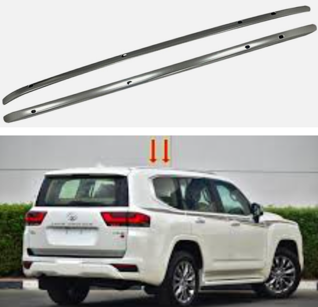 Land Cruiser 300 Series Roof rails silver