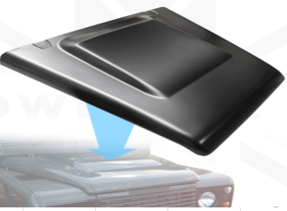 Replacement steel Puma bonnet for Land Rover classic Defender type