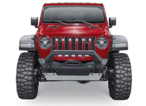 Rival - Jeep Wrangler JK,JL ,JT Front Bumper with lightbar included, front skid plate 2007-2018 (STUBBY)   2D.2702.2-NL