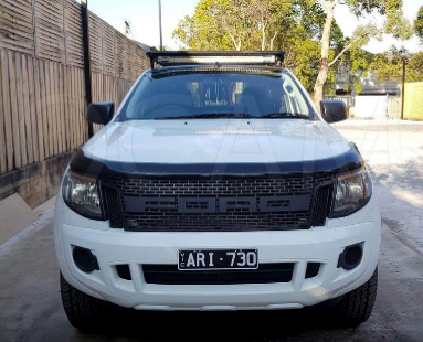 Ford Ranger T6 Prefacelift bonnet guard Matt Black