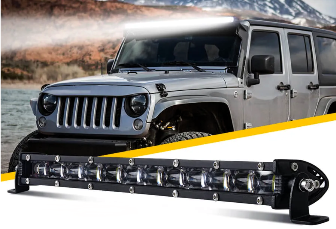 6D Super Slim Single Row 7 Inch Led Light Bar