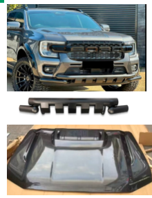 Purchase a Ford Ranger Next Gen 2023+ Carbon Fiber Bonnet @ R24 999 and get a Ford Ranger Next Gen T9 Steel Front Bumper skirt @ R3999 for free,