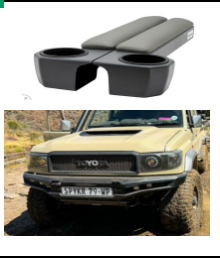 Toyota Land Cruiser 79 Series Armando front steel bumper  @ R24 999 and free set of Toyota Land Cruiser Arm Rest with cupholder @R2599