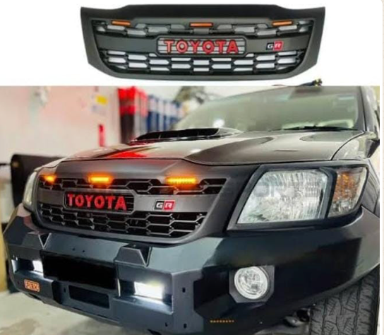 Toyota Hilux Vigo Champ (2012 - 2015) GR Grill With Top LED Matt Black