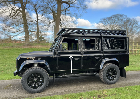 Land Rover Defender Door Rubber  Passanger Front