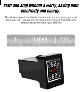 Toyota Hilux GD6 (2016+2024) TPMS With Internal Sensors BATTERY REPLACEABLE  (switch 32mm x20mm)