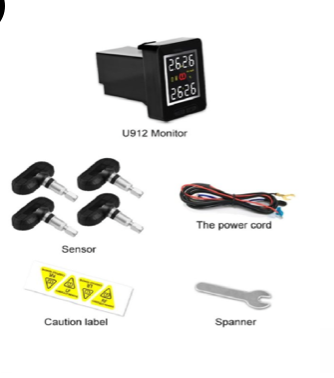Toyota Hilux GD6 (2016+2024) TPMS With Internal Sensors BATTERY REPLACEABLE  (switch 32mm x20mm)