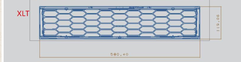 Ford Ranger Next Gen XLT Intercooler Protector Grill