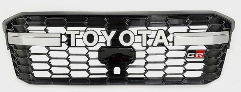 Toyota Land Cruiser 300 Facelift Grill Gloss Black and White Lettering