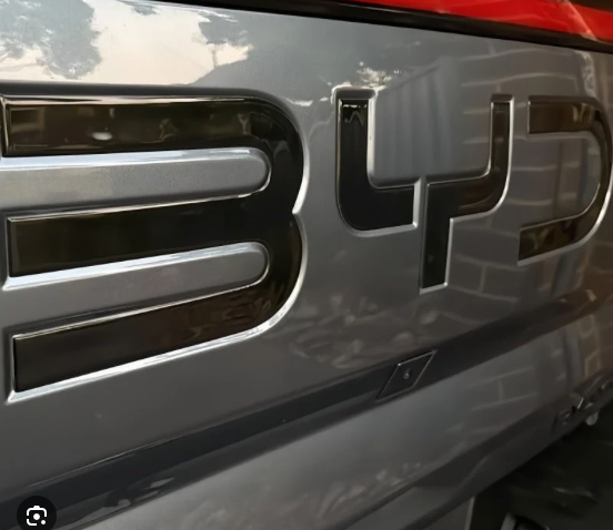 BYD SHARK Rear Emblem Tailgate Cover Gloss Black