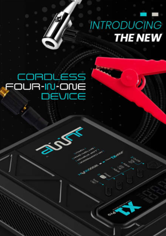 Cordless Jump Starter & Air Compressor pack