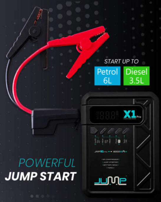 Cordless Jump Starter &amp; Air Compressor pack