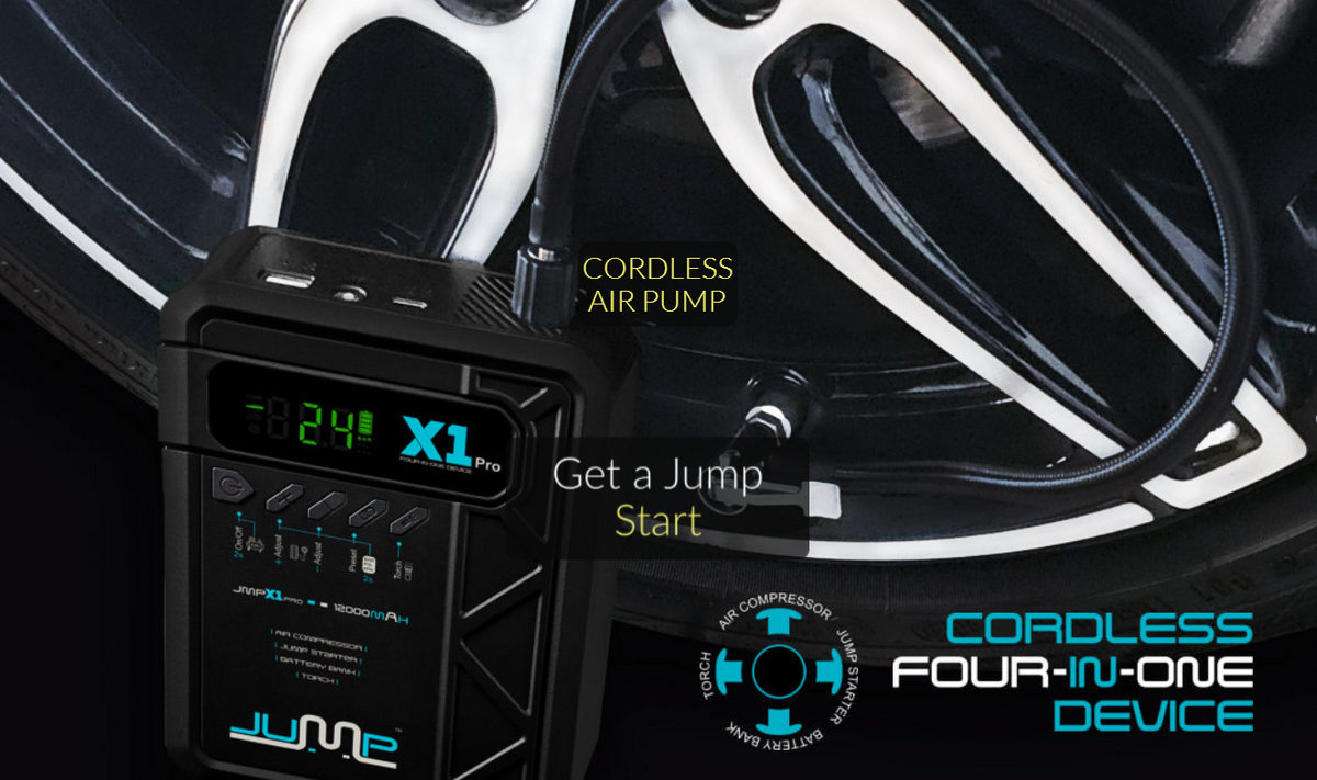 Cordless Jump Starter &amp; Air Compressor pack