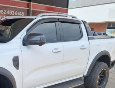 Ford Ranger Next Gen T9/Volkswagen Amarok 2023+  Weather Guards Matt Black