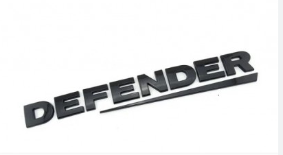 DEFENDER REAR LETTERING DECALS BLACK  - FITS ALL DEFENDERS