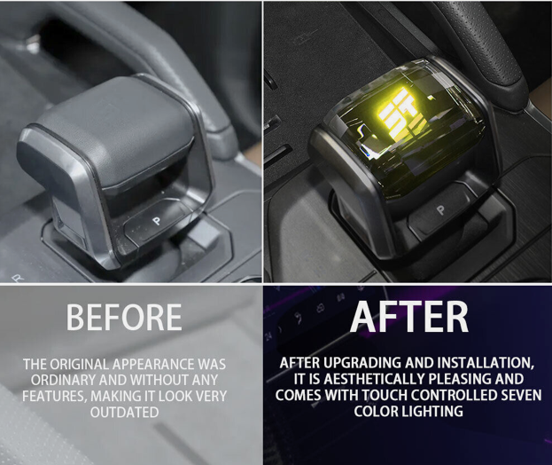 Jetour Traveller T2 (2025-On)  Crystal Handle Gear Shift Knob with 7 color LED Light